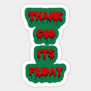 TGIF Sticker